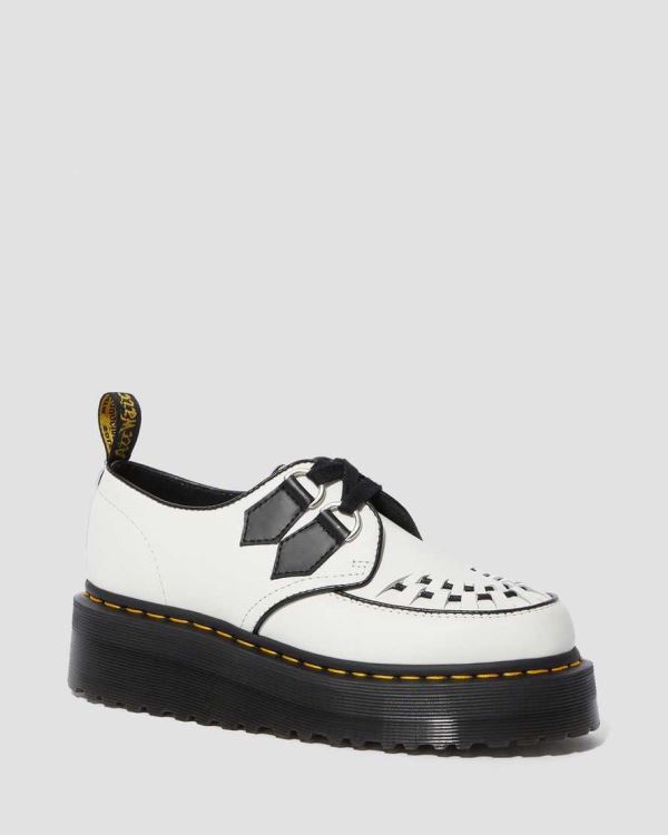 Tenis De Plataforma Dr Martens Sidney Cuero Creeper Para Mujer DR3183R